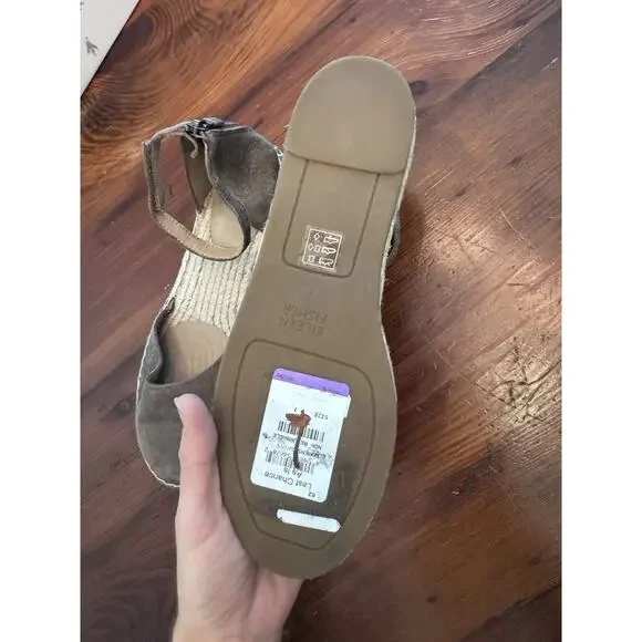 Eileen Fisher Woman's Lala Brown Metallic Espadrille Flat Sandals Sz 7 NEW - Picture 4 of 16